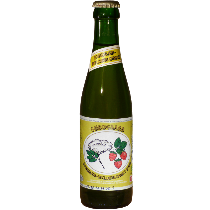 Søbogaard Jordbær-Hyldeblomstdrik Ø (25 cl)
