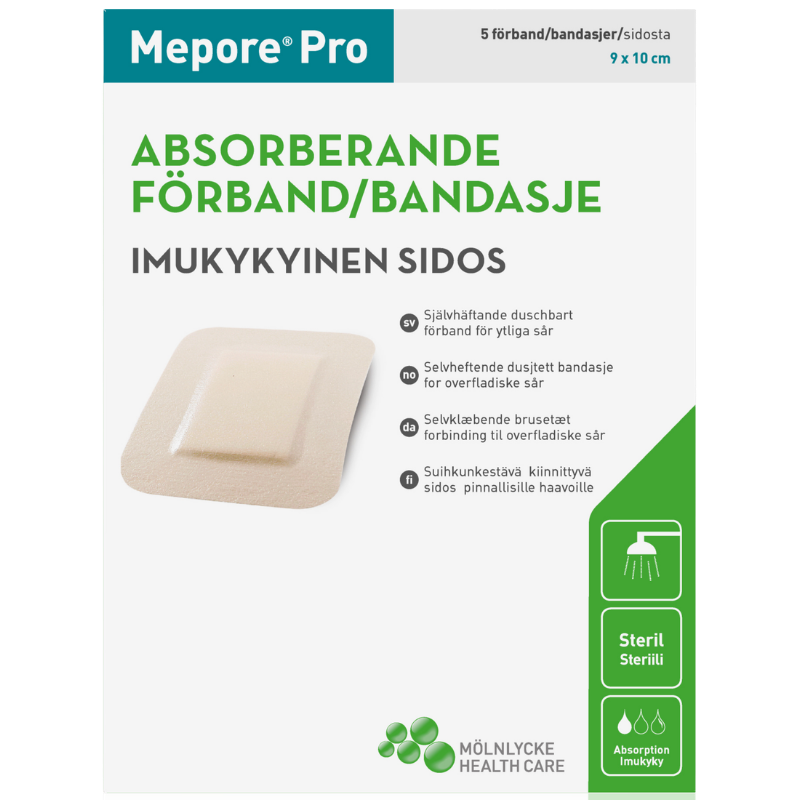 Mepore Pro Plaster Brusetæt 9 x 10 cm (5 stk)