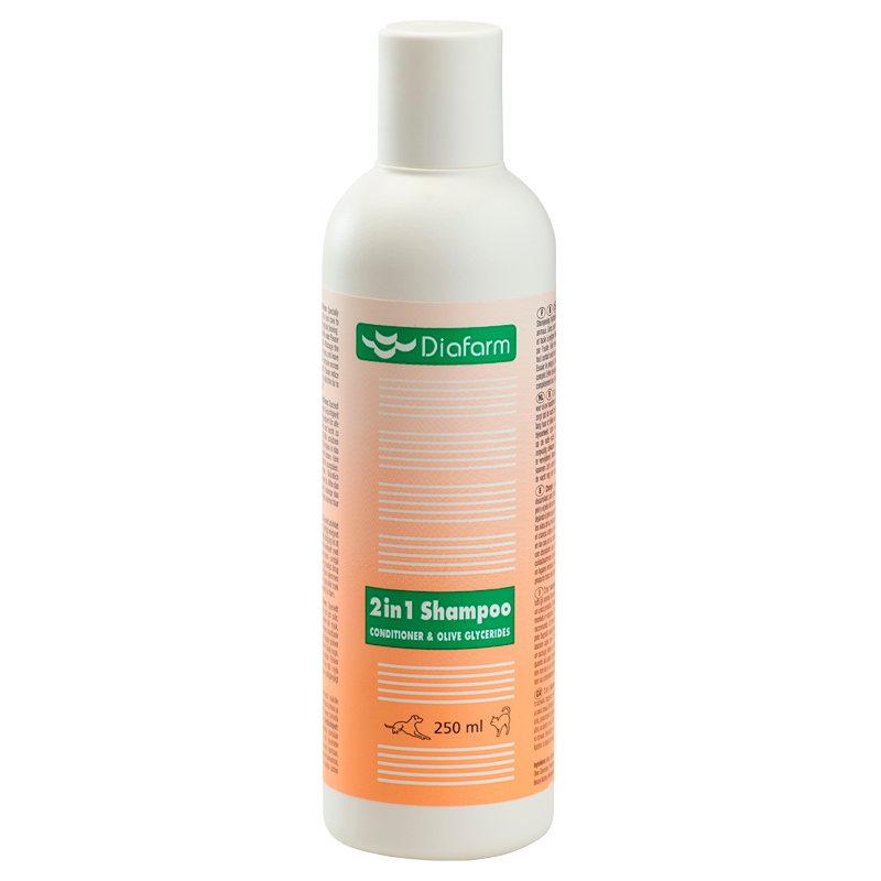 Diafarm 2-in-1 Shampoo Til Dyr (250 ml)