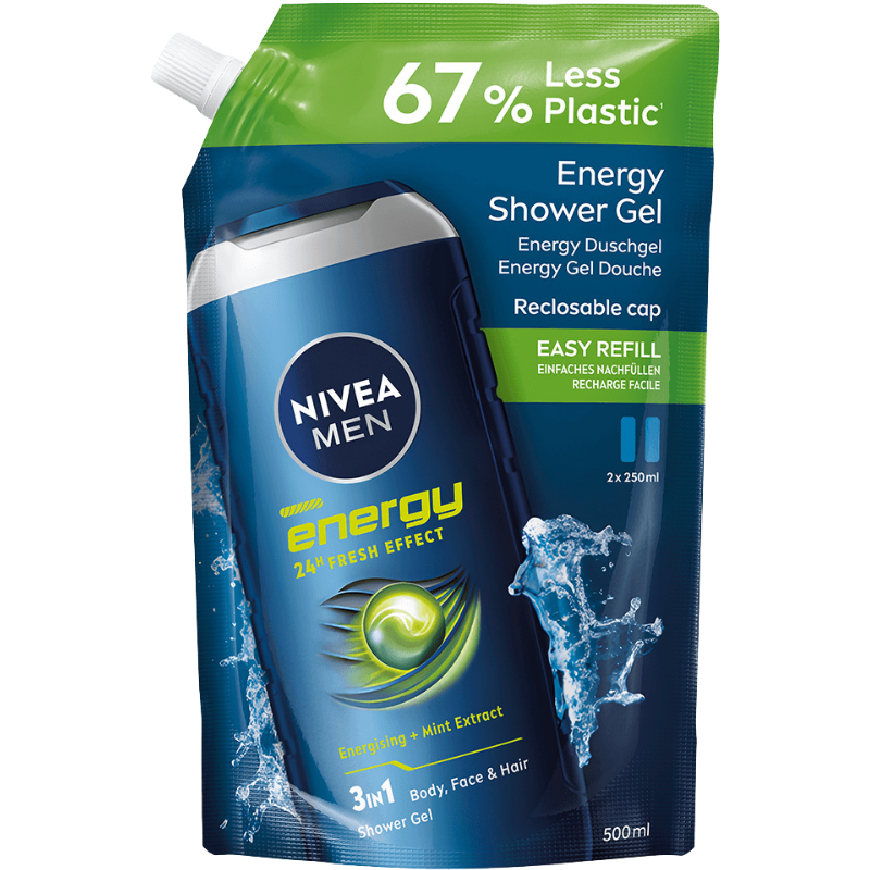 Nivea For Men Energy Shower Gel Refill (500 ml)