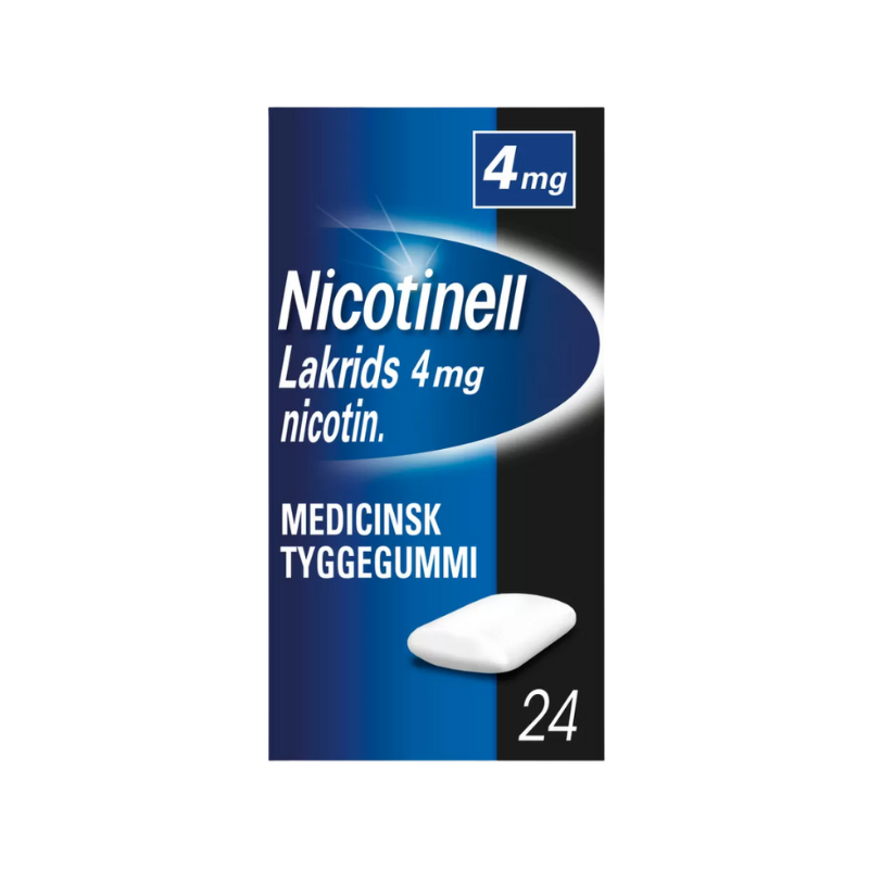 Nicotinell Lakrids Tyggegummi 4 mg (24 stk)