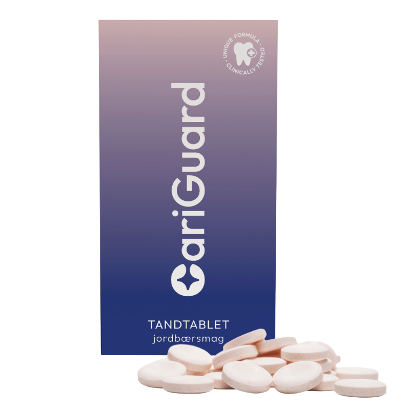 CariGuard Tandtablet med Mælkesyrebakterier og L-arginin til Mundflora, Tænder og Mund (30 stk)
