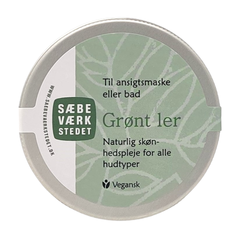 Sæbeværkstedet Grønt Ler til ansigtsmaske - 50 gr