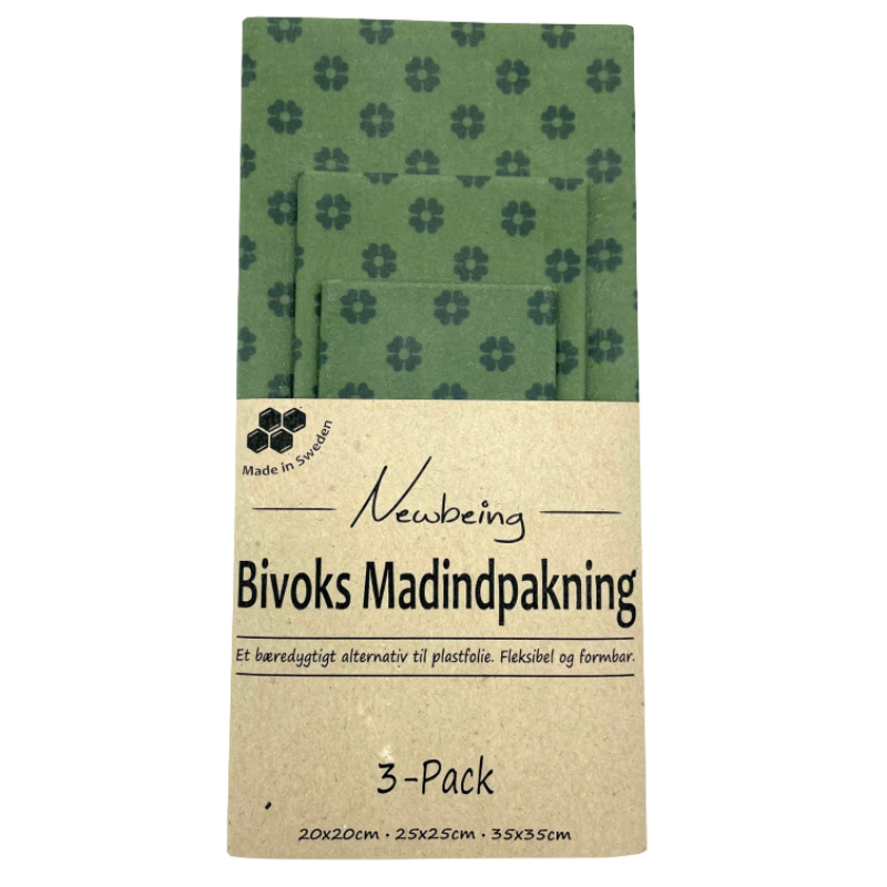 Newbeing Bivoks madindpakning grøn (3 stk)