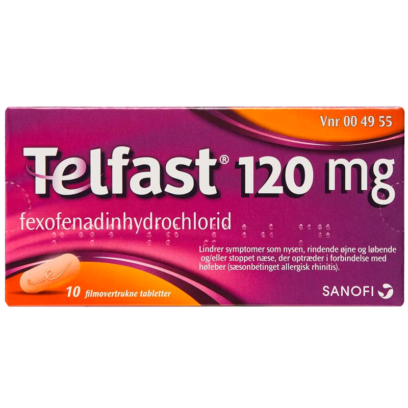 Telfast 120 mg (10 stk)
