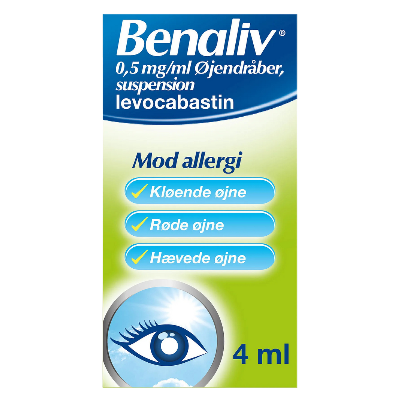 Benaliv Øjendråber 0,5 mg. - 4 ml.