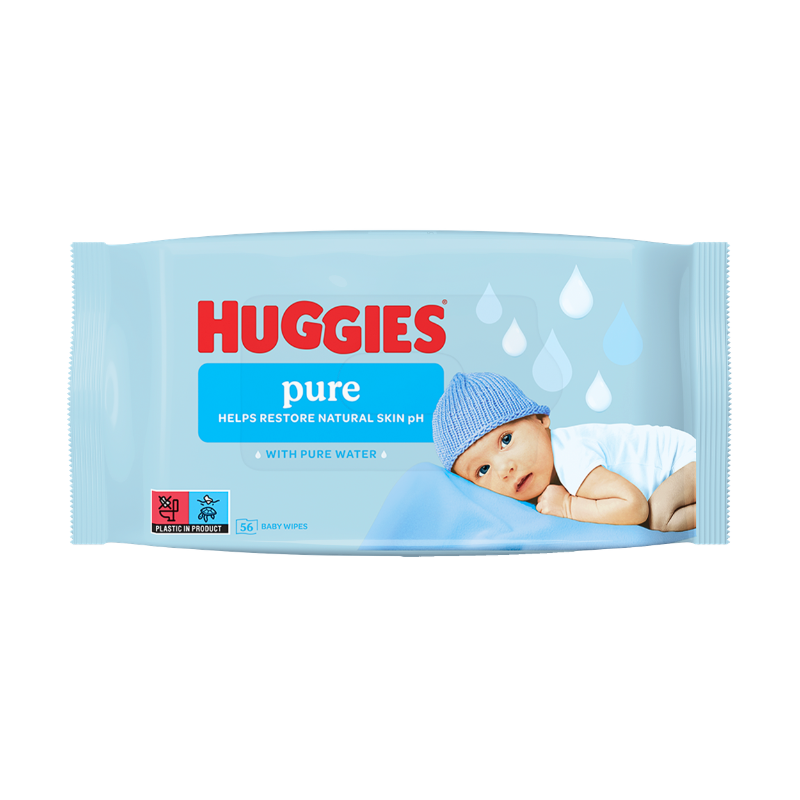Huggies Wipes Pure (56 stk)