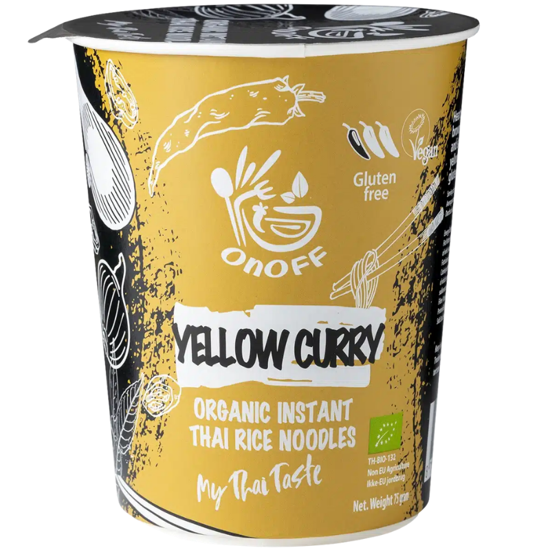 On Off Thai Food Instant Nudelsuppe Gul Karry Ø (75 g)