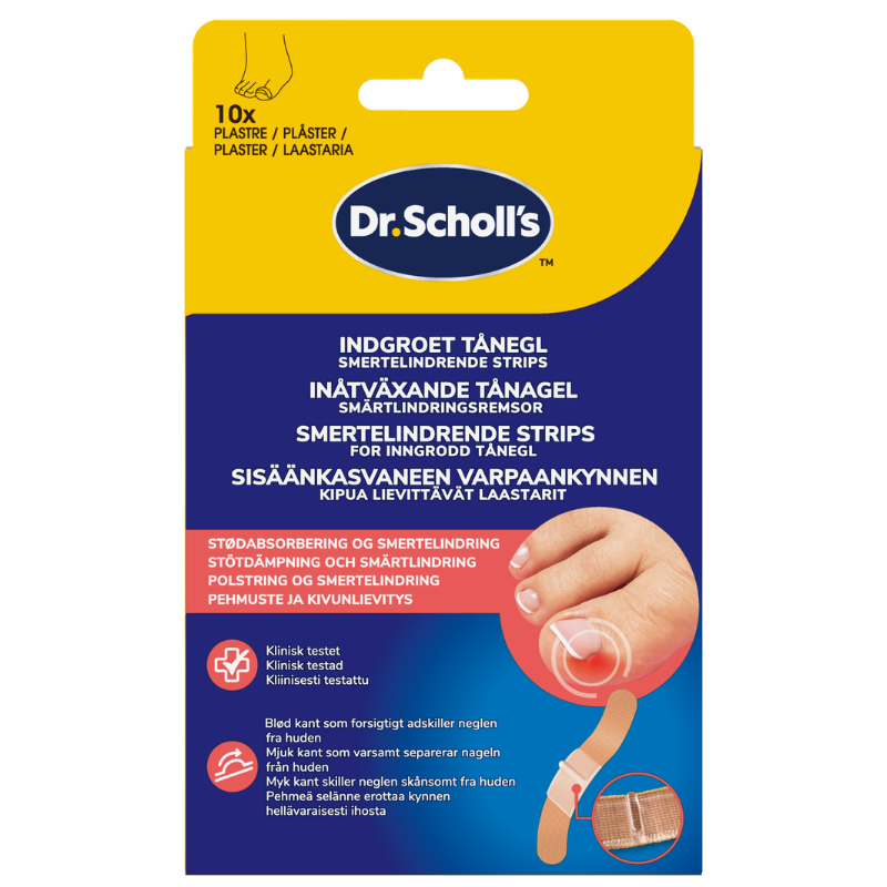 Scholl Ingrown Toenail Pain Relief Strips (10 stk)