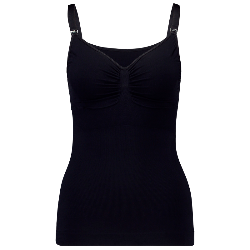 Carriwell Seamless Amme Top Med Shapewear Sort - XLarge - 1 stk