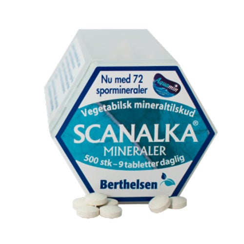 Berthelsen Scanalka Mineraler - 500 tabletter.