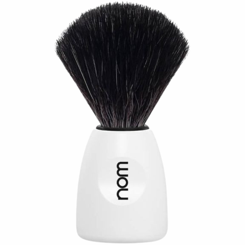 Nom Shaving Lasse Barberkost Black Fibre White (1 stk)