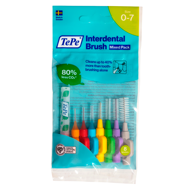 TePe Mellemrumsbørste Mixed Pack - 8 stk