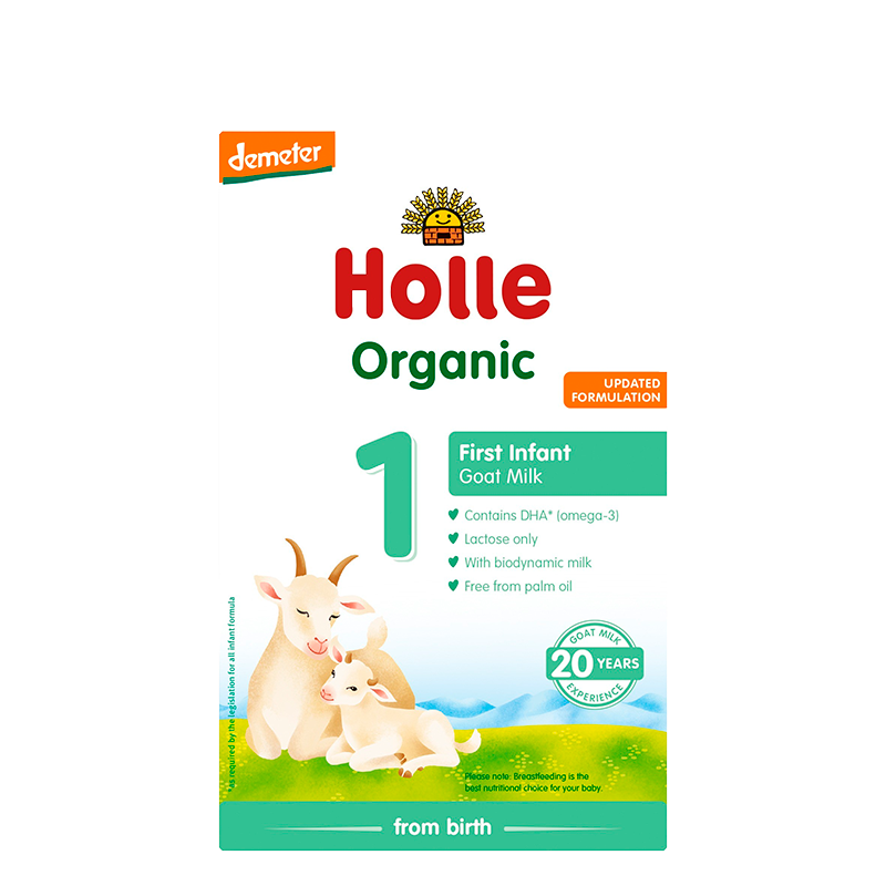 Holle Basis 1 Modermælkserstatning Gedemælk Ø - Fra 0 mdr. (400g)