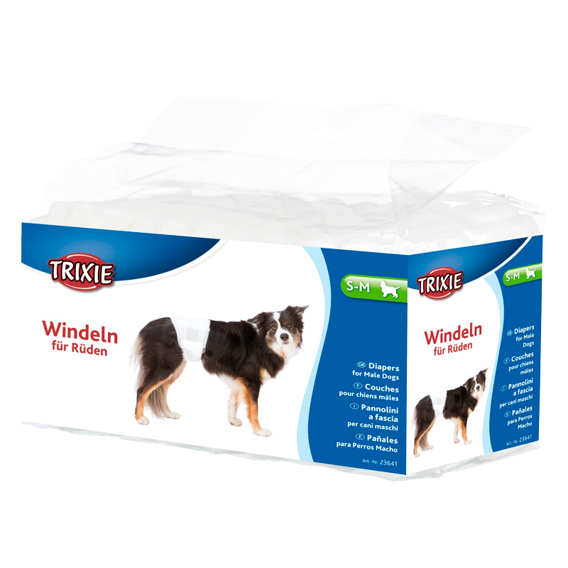 Trixie Ble Til Hanhunde S–M - 12 stk.