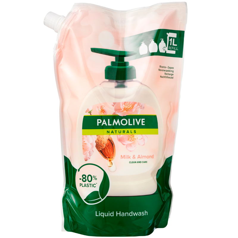 Palmolive Flydende Håndsæbe Milk & Almond Refill (1000 ml)