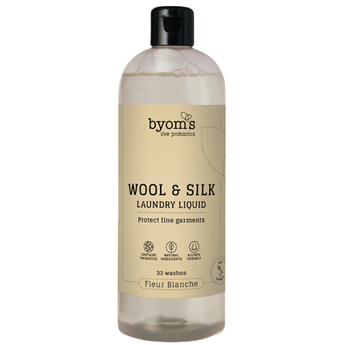 byoms Wool & Silk Probiotic Laundry Liquid Fleur Blanche (500 ml)