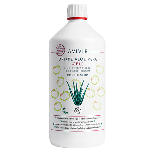 Avivir Drikke 94%  Aloe Vera æble - 1 ltr.