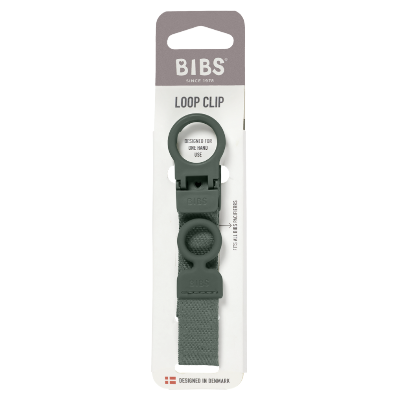 Bibs Pacifier Clip Loop Pine (1 stk)