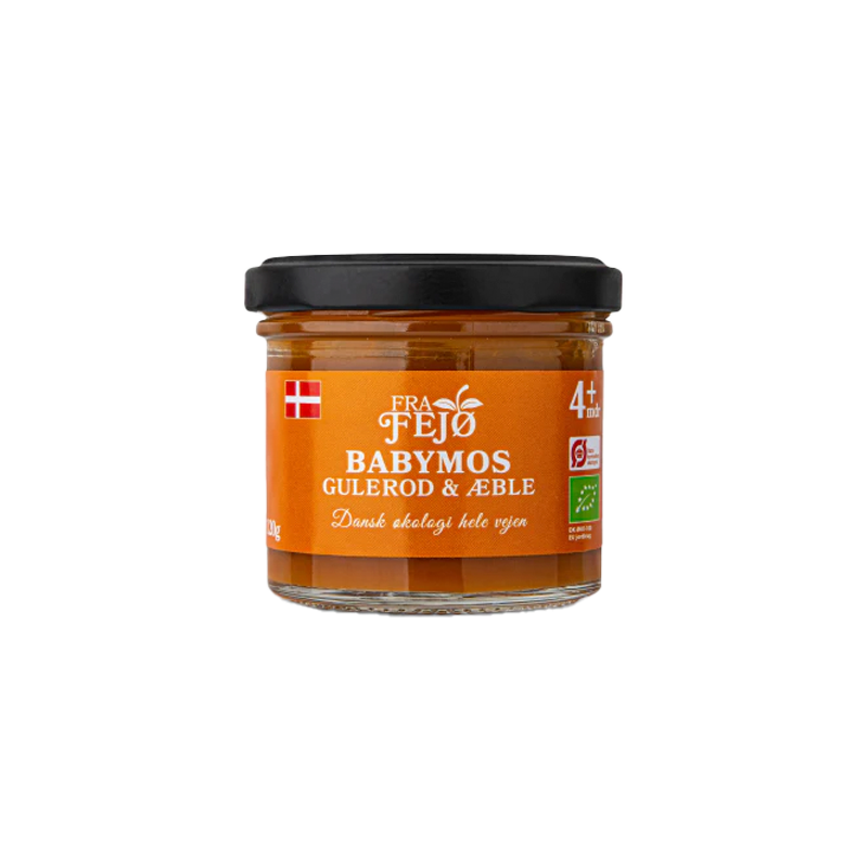 Fra Fejø Babymos Gulerod/Æble Ø (120 g)