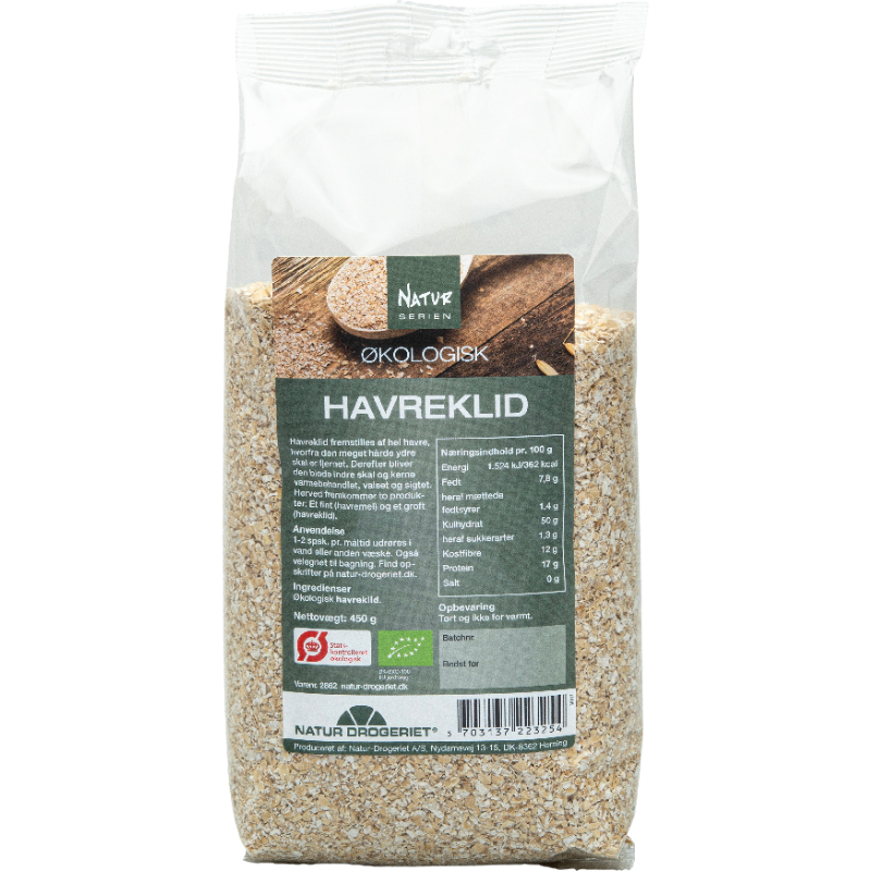 Natur Drogeriet Havreklid Ø - 450 g.