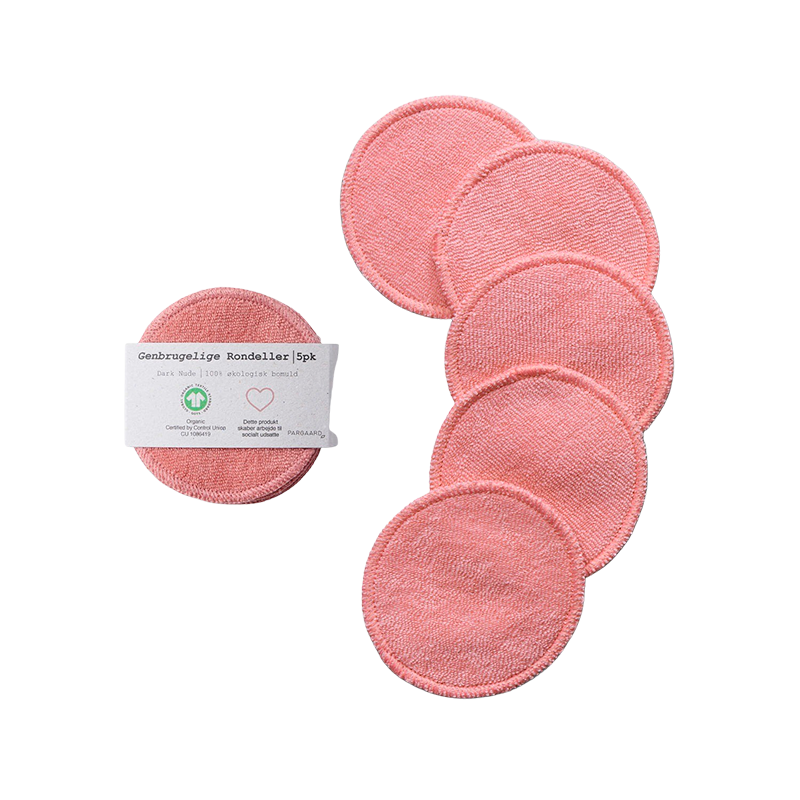 Pargaard Genbrugelige Rondeller Dark Nude (5 stk)