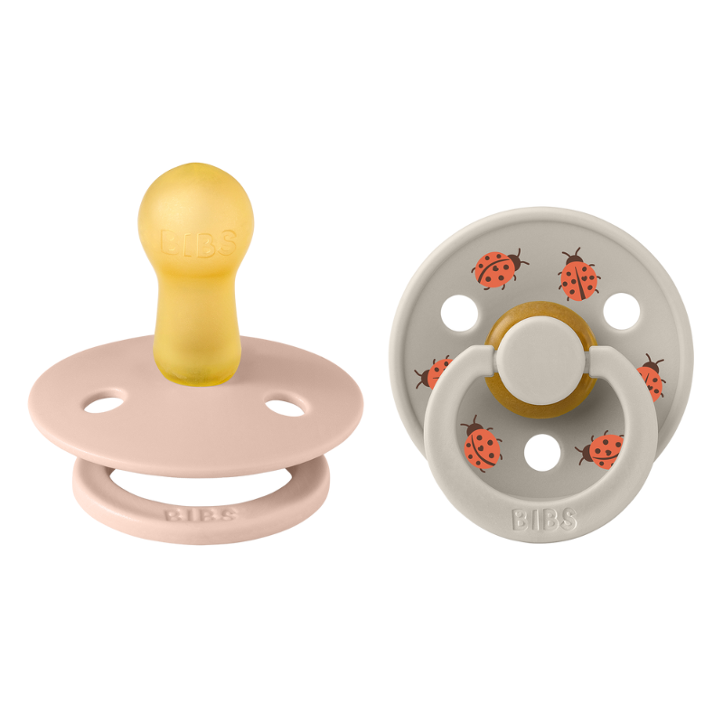 Bibs Pacifier Studio Colour Ladybug Latex Size 2 Blush Mix (1 sæt)