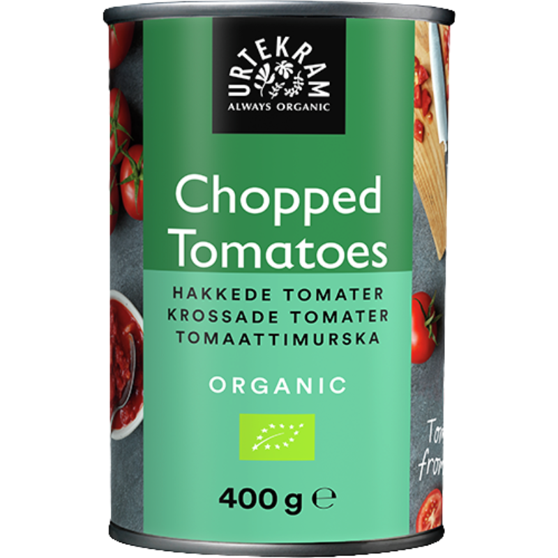 Urtekram Hakkede Tomater På Dåse Ø - 400 g