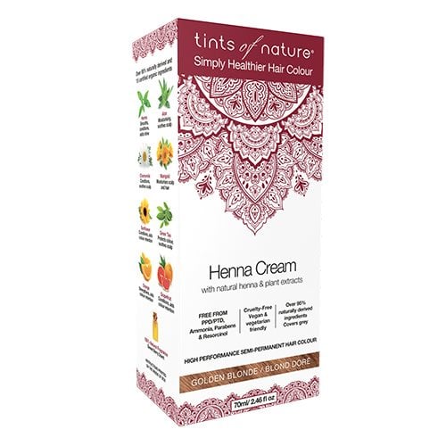 Tints of Nature Hårfarve Henna Creme Golden Blonde - 70 ml.