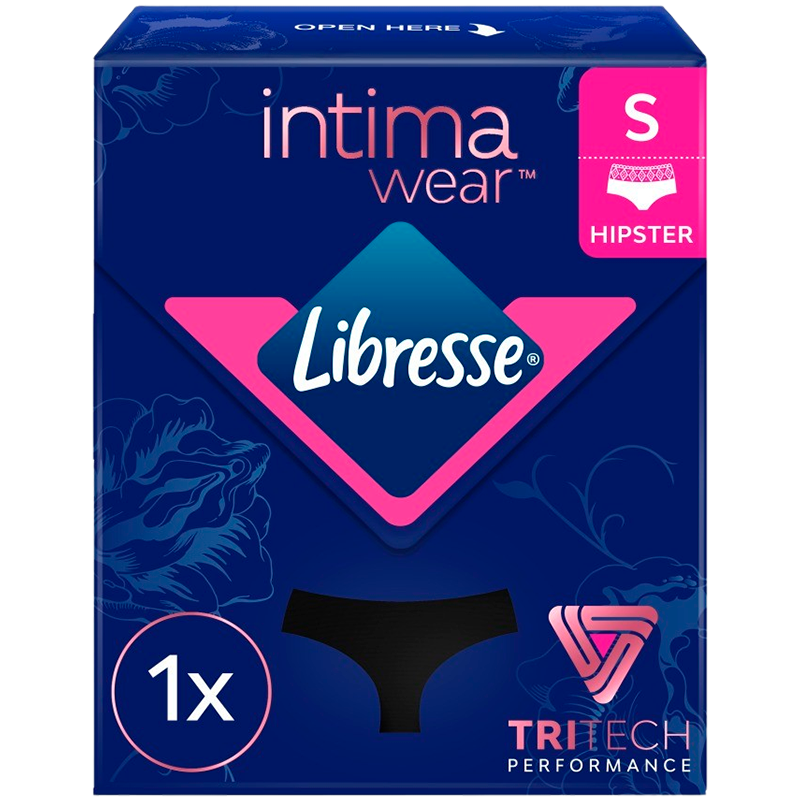 Libresse Intimawear Hipster Black S (1 stk)