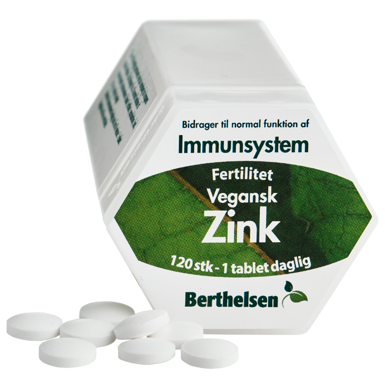 Berthelsen Zink 20 mg - 120 tabs.
