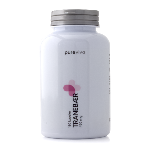 Pureviva Tranebær 450mg - 180 kap.