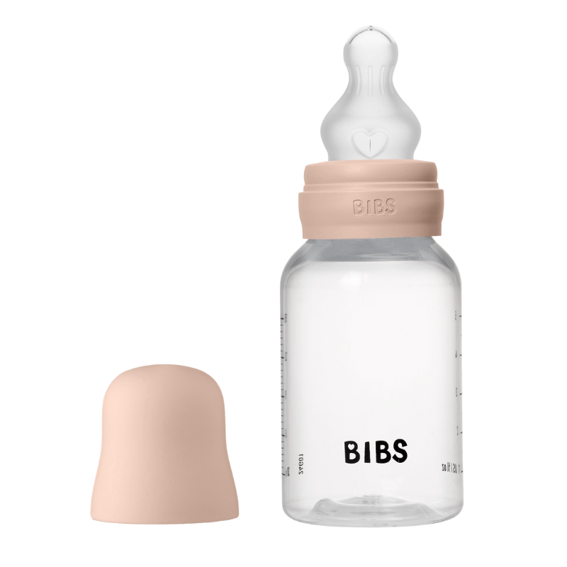 Bibs Baby Bottle Round Silicone Slow Flow Ivory (150 ml)