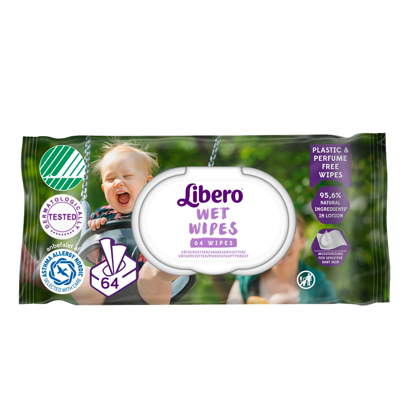 Libero Wet Wipes (64 stk)