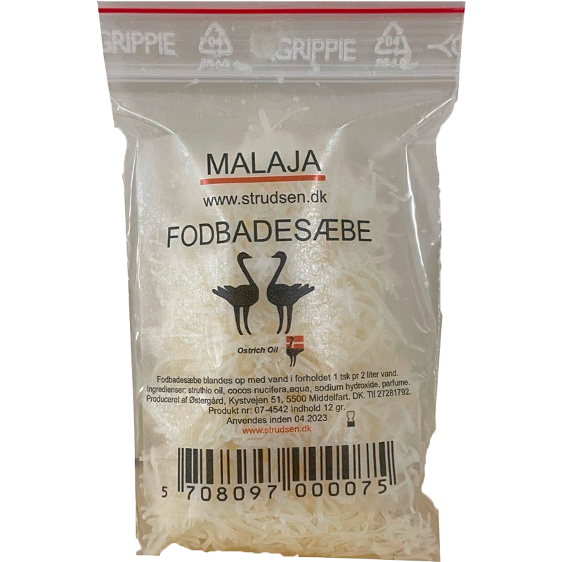 Ostrich Oil Struds Fodbadesæbe (12 gr) Ostrich Oil Struds Fodbadesæbe (12 gr)