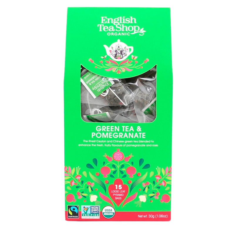 English Tea Shop Green Tea & Pomegranate Ø  (15 stk)