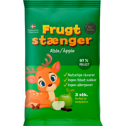 MyBite Frugtstænger Æble (60 g)