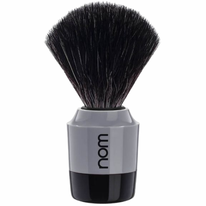 Nom Shaving Marten Barberkost Black Fibre Grey (1 stk)