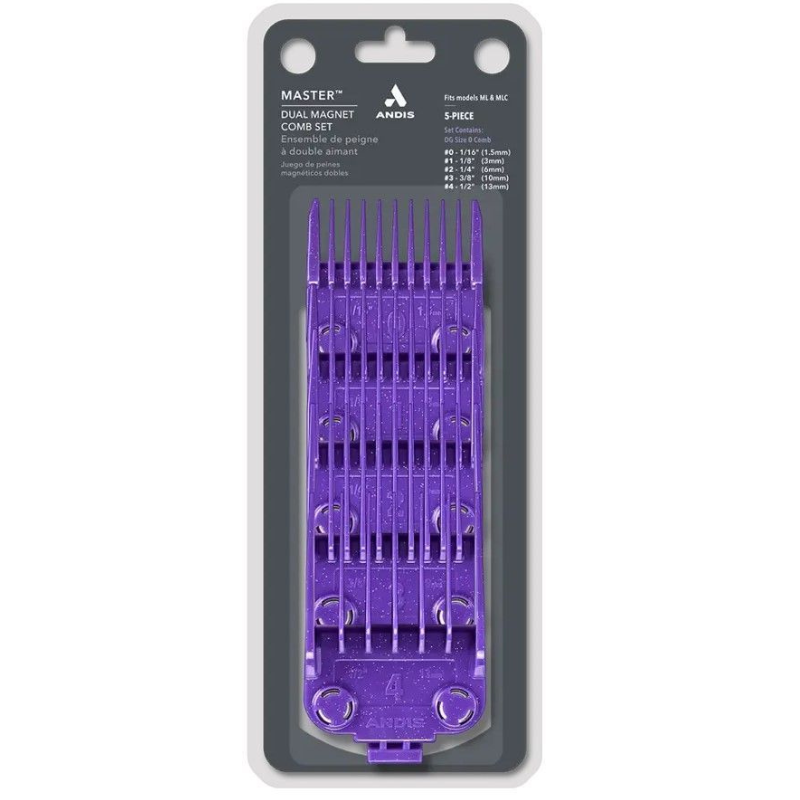 Andis Master Dual Magnet Small 5-Comb Set (1 Sæt)