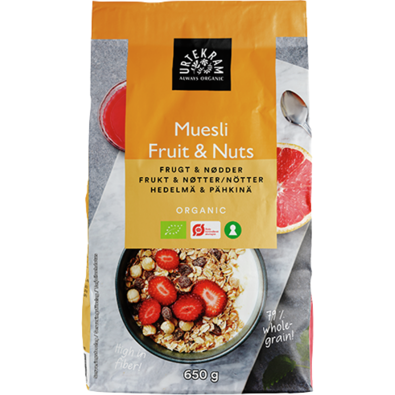 Urtekram - Muesli Fruit & Nuts - 650 g