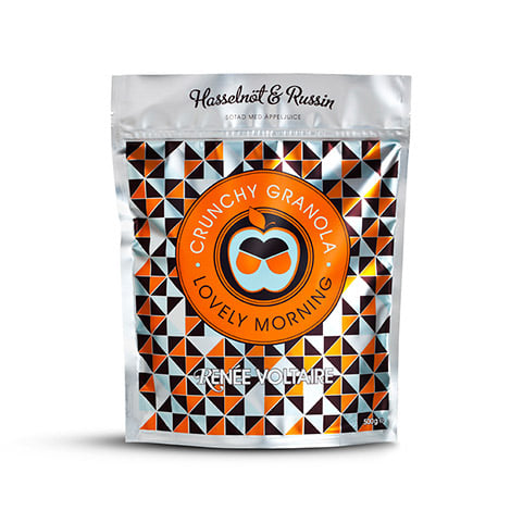 Renée Voltaire Chrunchy Granola m. Hasselnød og Rosin - 500 gr