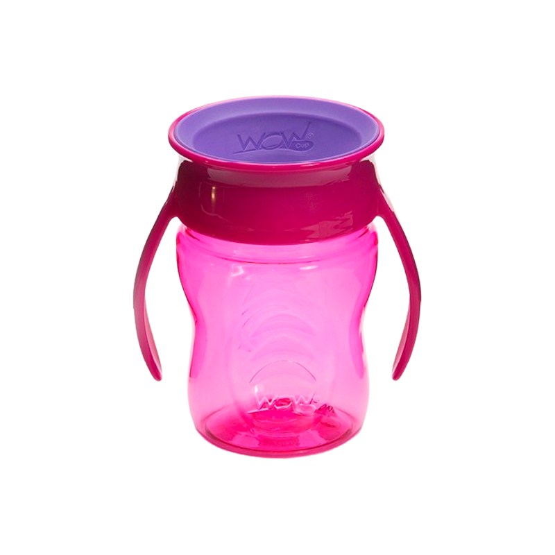 WOW Baby Kop Spildfri Pink Tritan (207 ml)