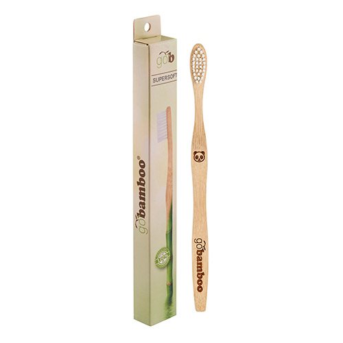 Go Bamboo Tandbørste Bambus Supersoft Voksne