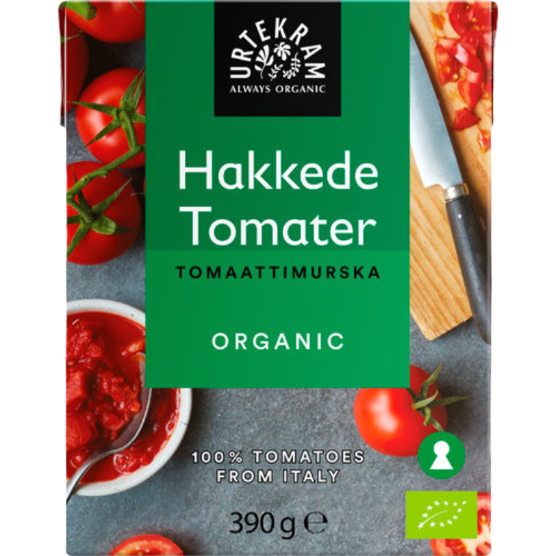 Urtekram Hakkede Tomater På Dåse Ø (390 g)