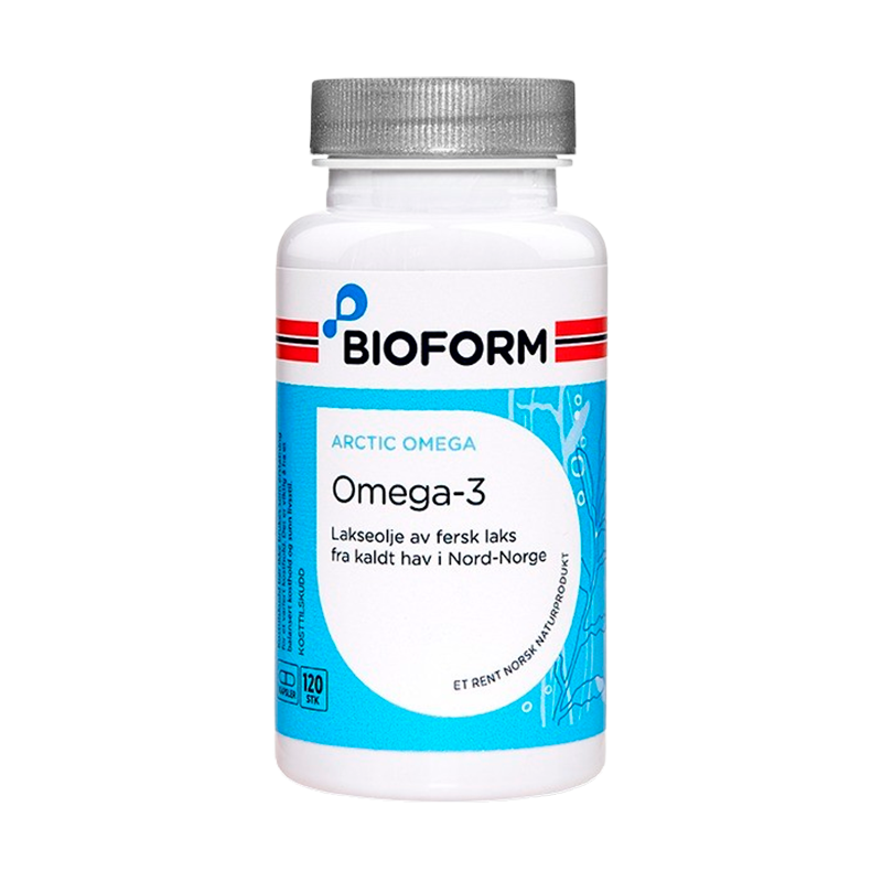 Bioform Omega 3 (NordNorsk Lakseolie) (120 kaps)