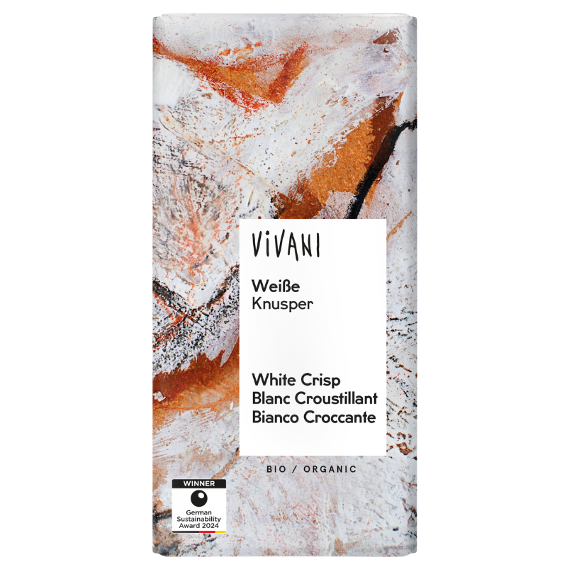 Vivani Hvid Chokolade Crisp Ø (80 g) Vivani Hvid Chokolade Crisp Ø (80 g)