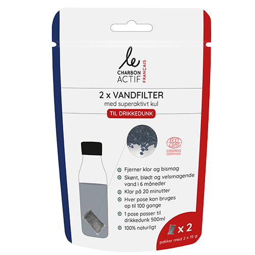 Le Charbon Actif Aktive Kulfiltre Til Drikkedunk (2x15 g)