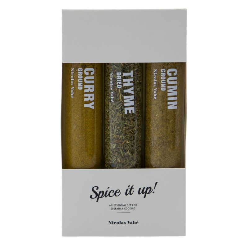 Nicolas Vahé Spice It Up Sæt Spidskommen/Timian/Karry (43 g)