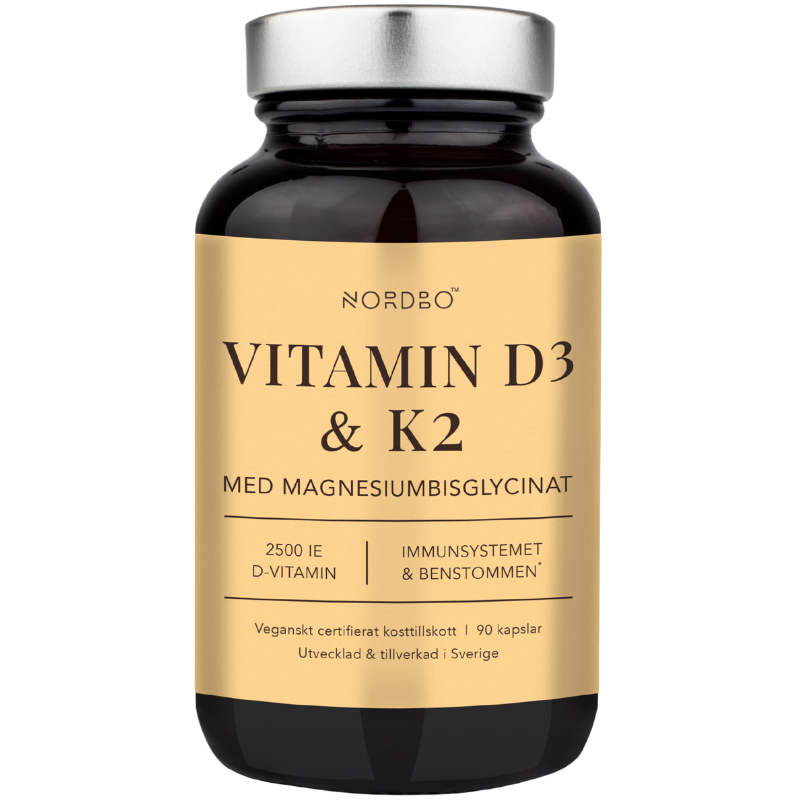 Nordbo Vitamin D3 & K2 (90 kaps)
