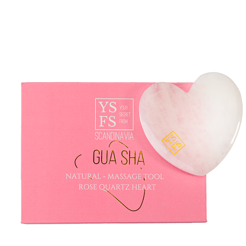 YSFS  Gua Sha Rose Quartz Heart